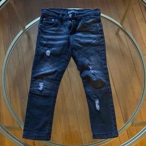 Size 5T black and grey scared crown black Premium jeans